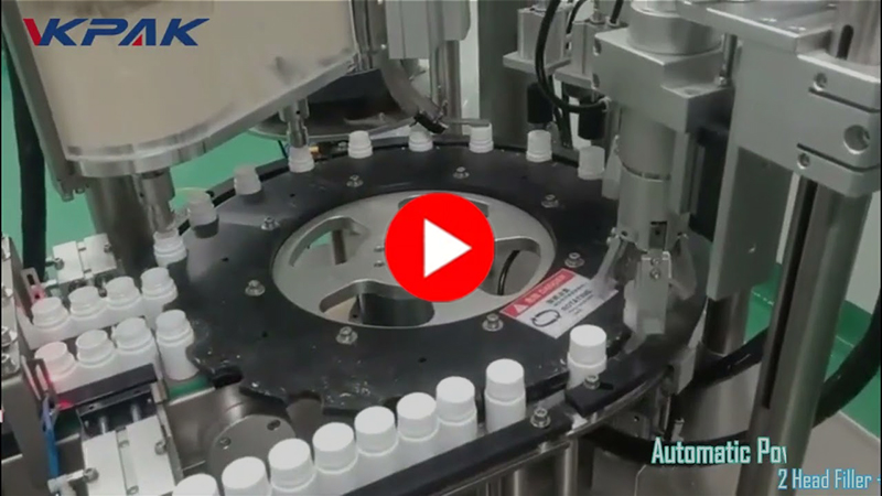 Monoblock Powder Bottle Filling and Capping Machine