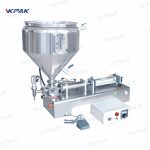 ម៉ាស៊ីនបំពេញក្រែមក្រាស់ពាក់កណ្តាលស្វ័យប្រវត្តិជាមួយនឹងការលាយ