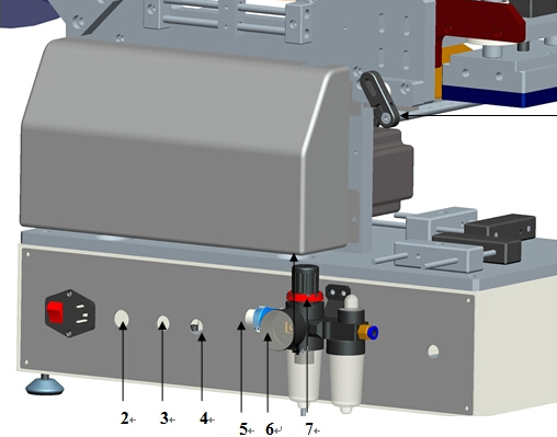 Spout Bags ម៉ាស៊ីនដាក់ស្លាកថង់ផ្លាស្ទិចពាក់កណ្តាលស្វ័យប្រវត្តិសម្រាប់ផ្ទៃរាបស្មើ