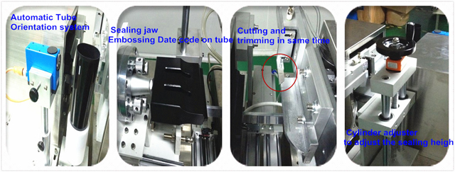 Ultrasound sealing machine for tubes ឧបករណ៍បិទភ្ជាប់បំពង់ Ultrasonic