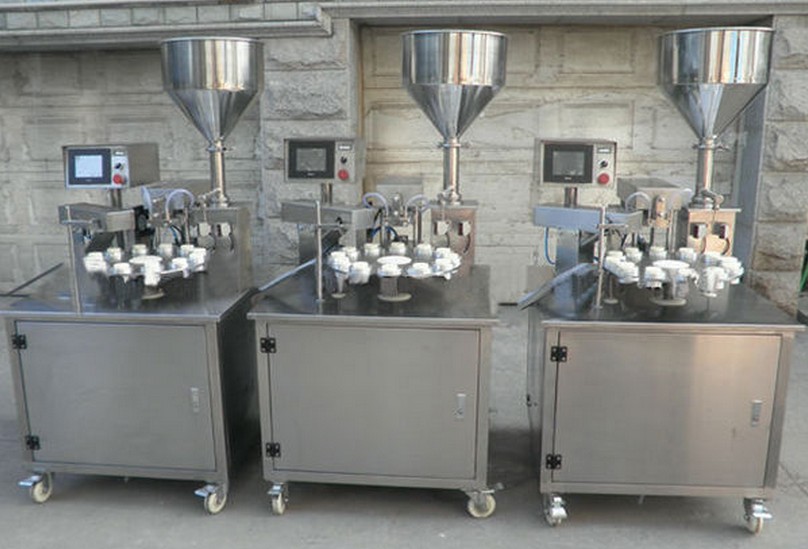 បំពង់ rotary បំពេញម៉ាស៊ីនបិទជិត ultrasonic ពាក់កណ្តាលស្វ័យប្រវត្តិ